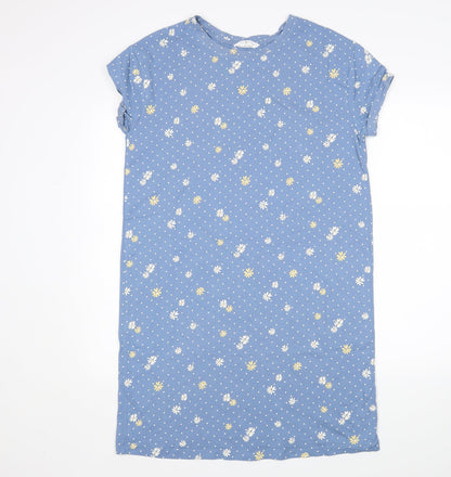 Preworn Womens Blue Polka Dot  Top Dress Size M