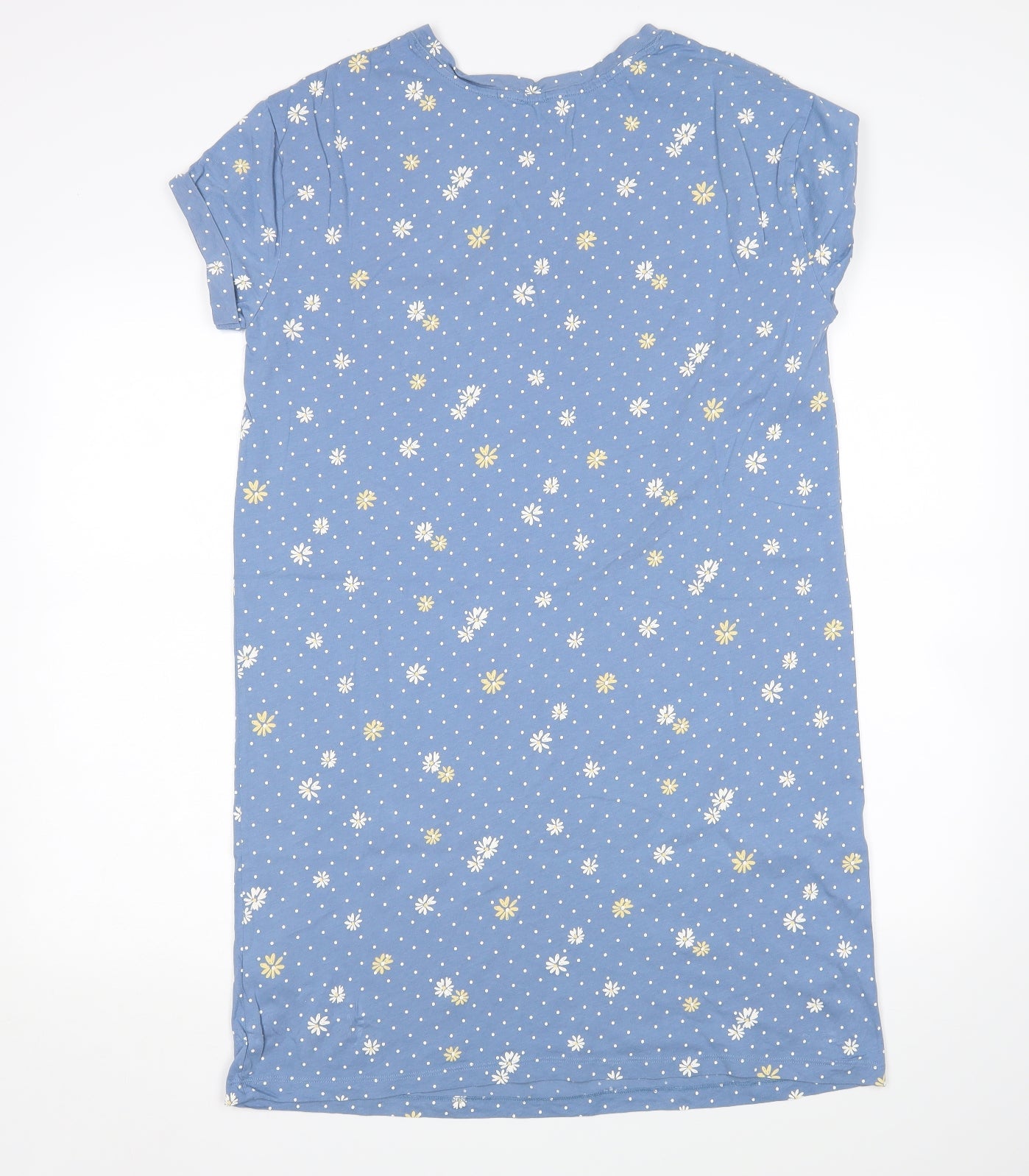 Preworn Womens Blue Polka Dot  Top Dress Size M