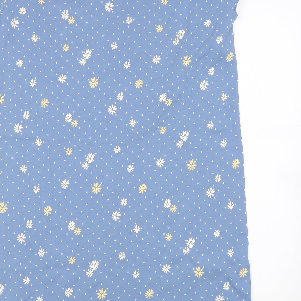 Preworn Womens Blue Polka Dot  Top Dress Size M