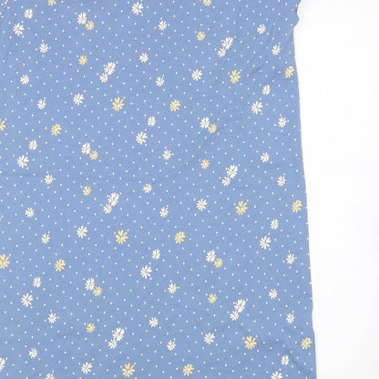 Preworn Womens Blue Polka Dot  Top Dress Size M