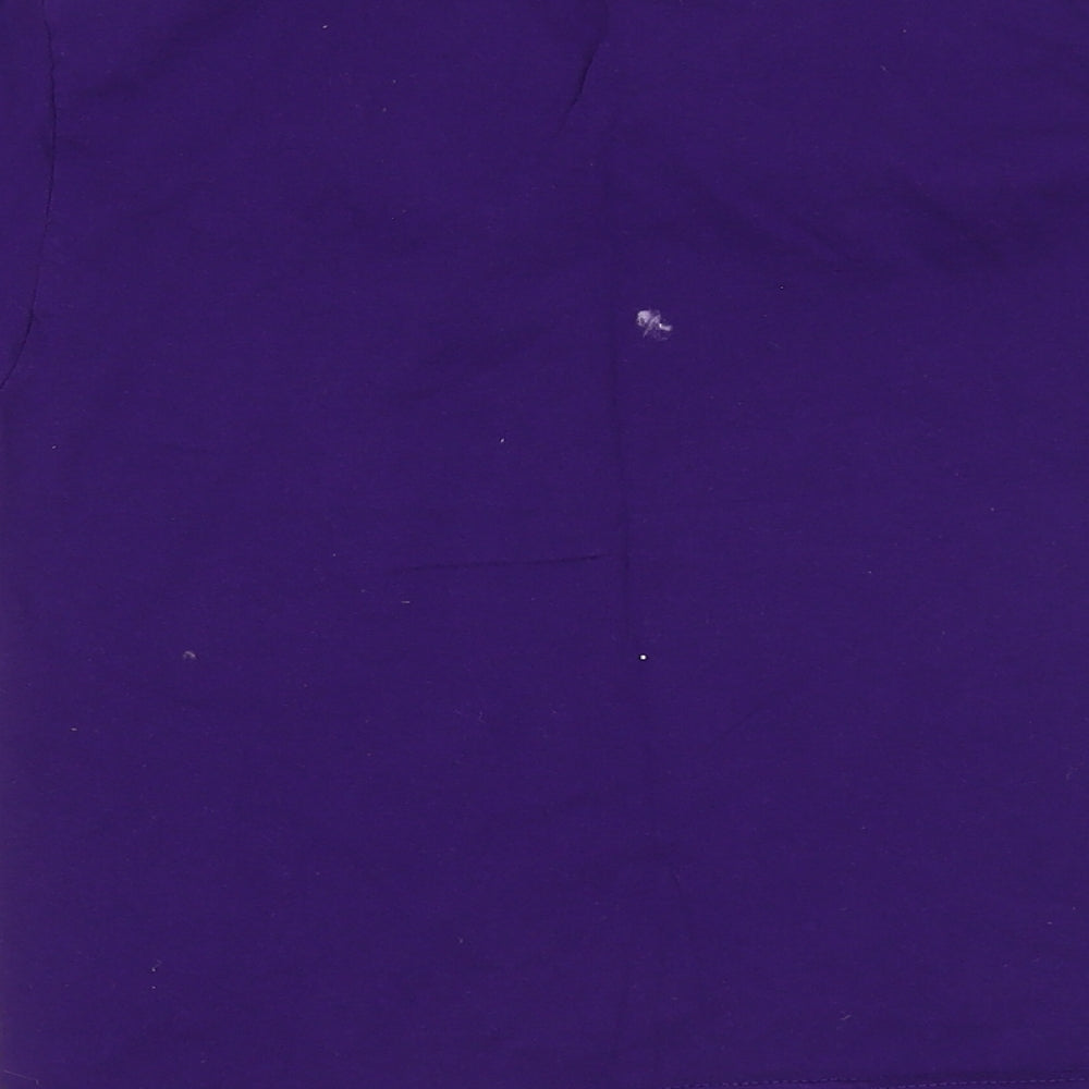 Fruit of the Loom Girls Purple   Basic T-Shirt Size 5-6 Years  - Bow Tie