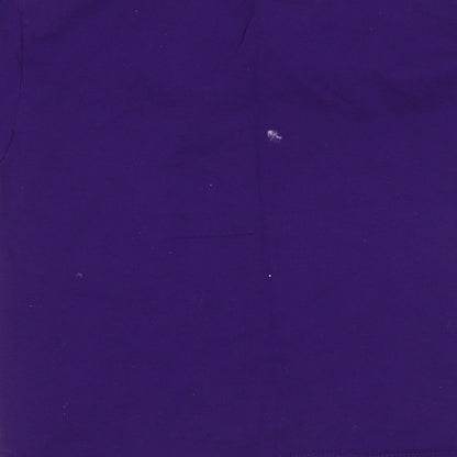 Fruit of the Loom Girls Purple   Basic T-Shirt Size 5-6 Years  - Bow Tie