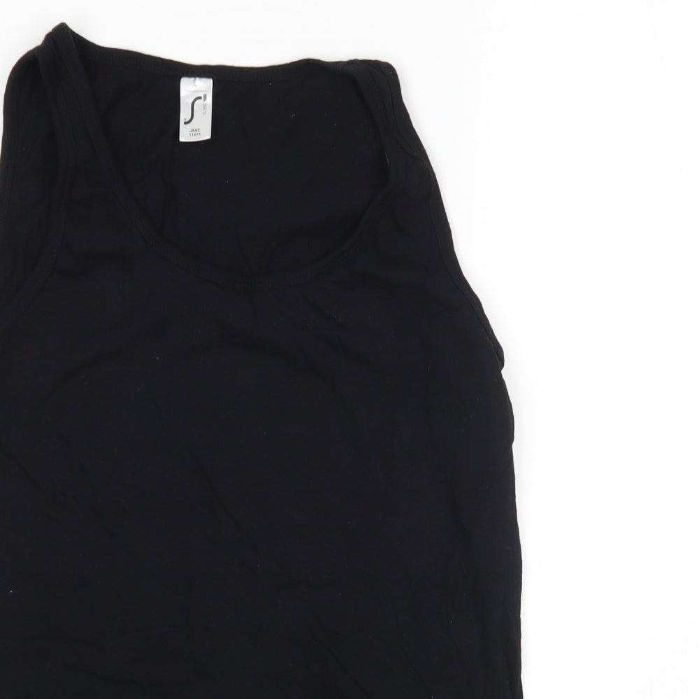Jane Womens Black   Basic Tank Size L