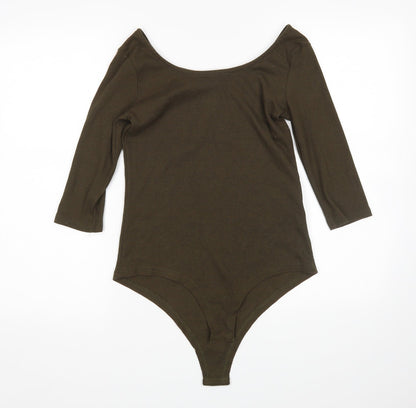 Aikha Womens Green   Bodysuit One-Piece Size L