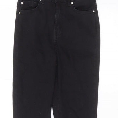 Denim & Co. Womens Black   Straight Jeans Size 10 L26 in