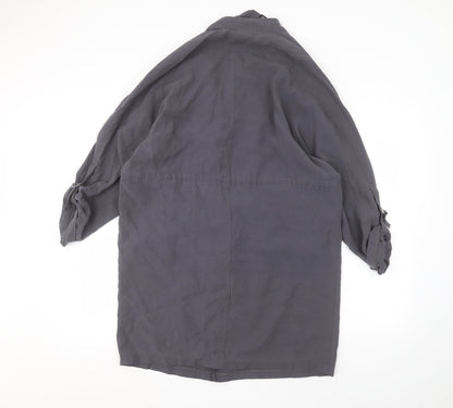 Womens UK Size 10 Preworn Grey Cardigan Jumper