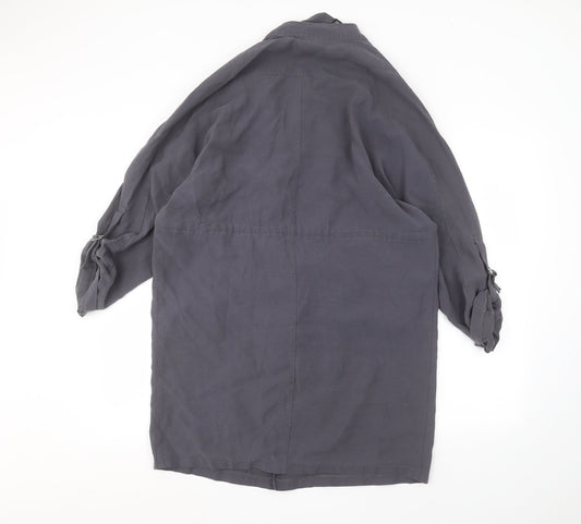 Womens UK Size 10 Preworn Grey Cardigan Jumper