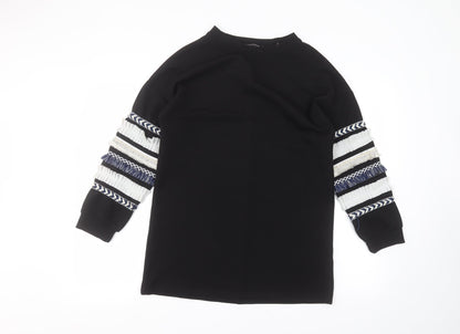 Womens UK Size 8 Cameo Black Pullover Jumper