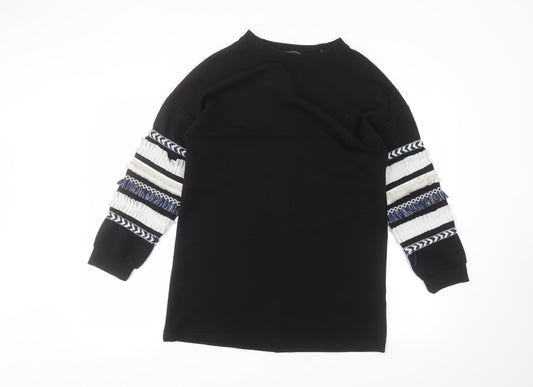 Womens UK Size 8 Cameo Black Pullover Jumper