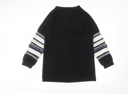 Womens UK Size 8 Cameo Black Pullover Jumper