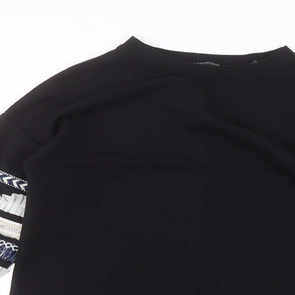 Womens UK Size 8 Cameo Black Pullover Jumper