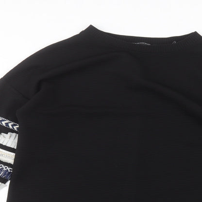 Womens UK Size 8 Cameo Black Pullover Jumper