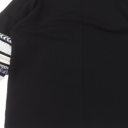Womens UK Size 8 Cameo Black Pullover Jumper