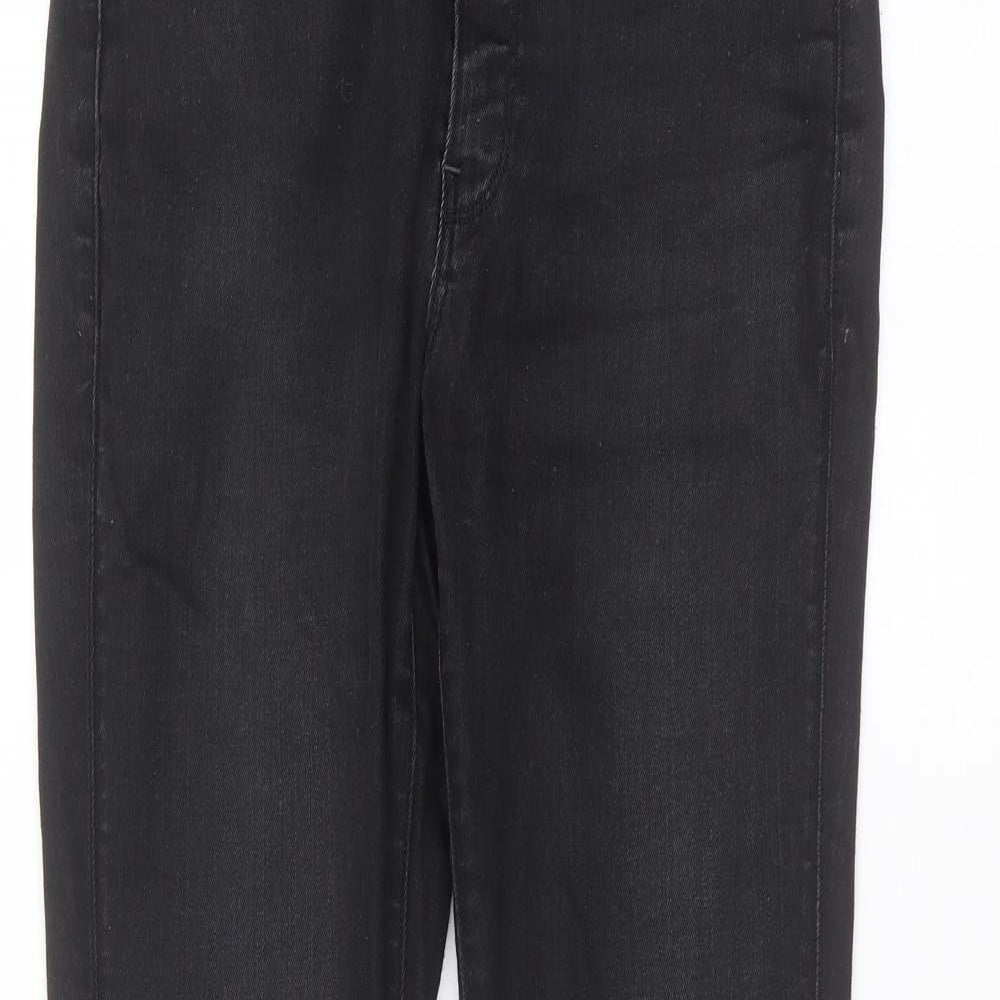 Mens UK Size 29 in Preworn Regular Fit Skinny Black Jeans