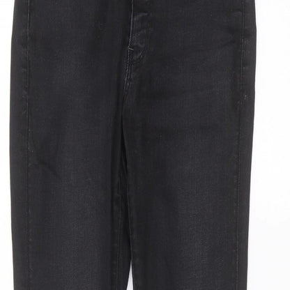 Mens UK Size 29 in Preworn Regular Fit Skinny Black Jeans