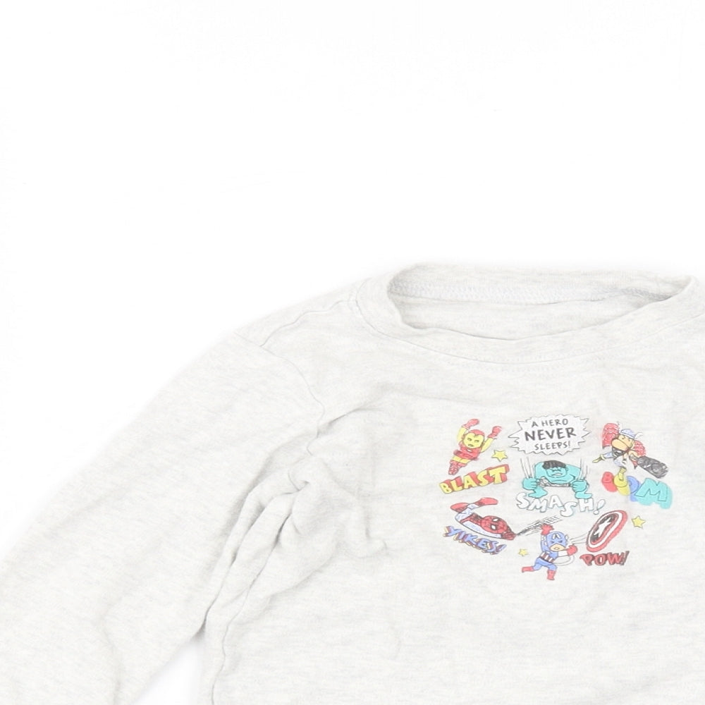 Close-up detail of George Baby White Basic T-Shirt, size 12-18, Months