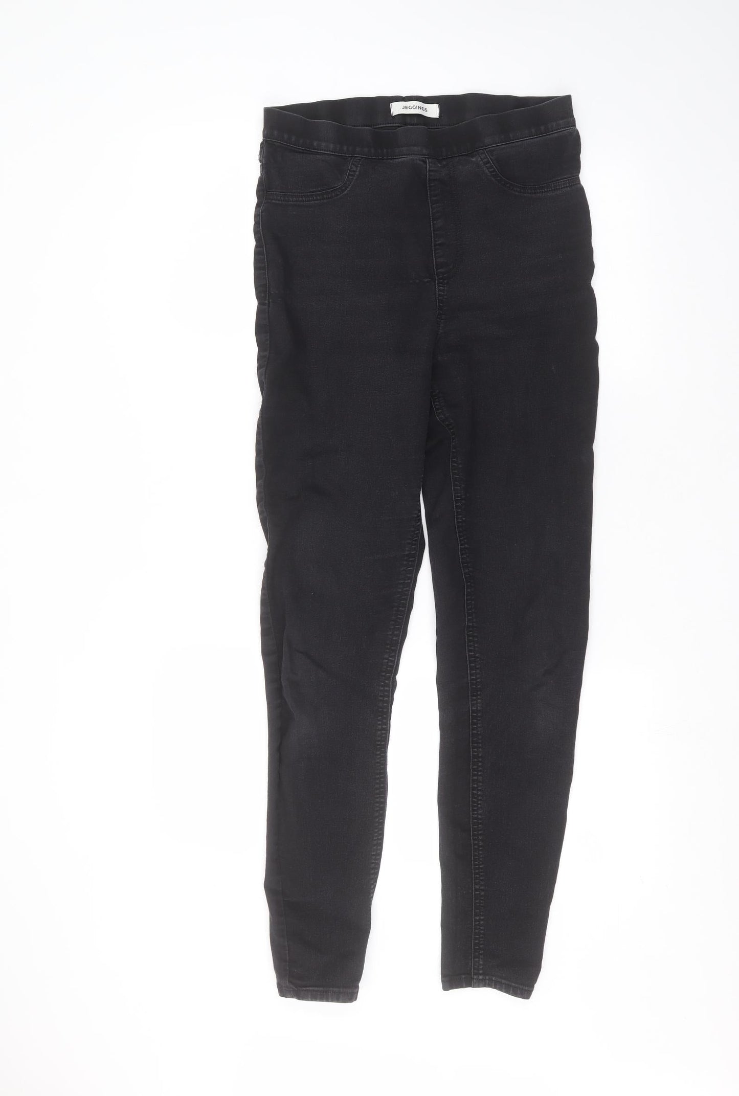 Womens UK Size 10 Marks and Spencer Regular Fit Straight Black Jeans