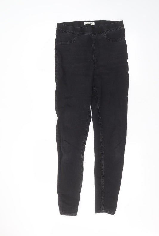 Womens UK Size 10 Marks and Spencer Regular Fit Straight Black Jeans