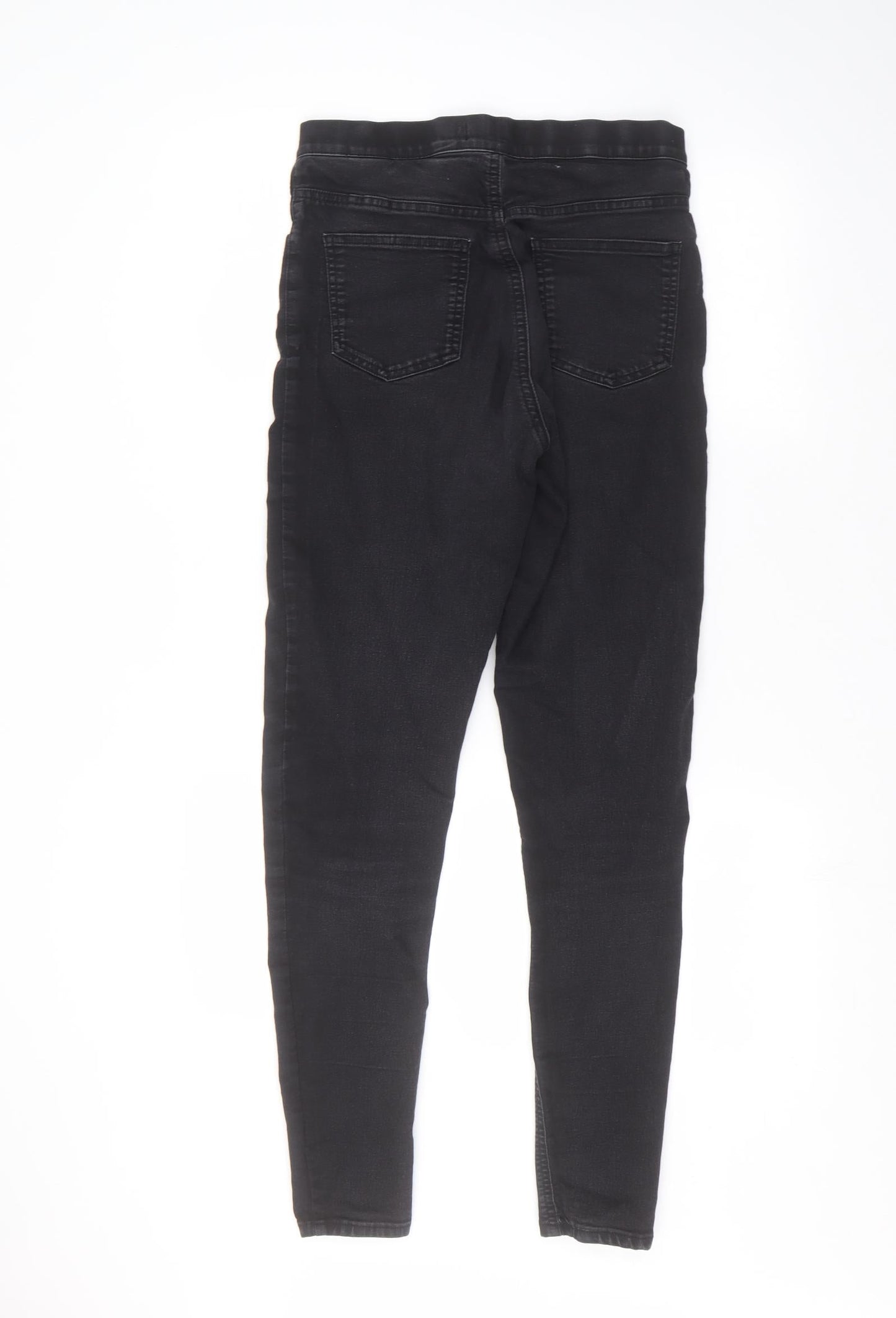 Womens UK Size 10 Marks and Spencer Regular Fit Straight Black Jeans