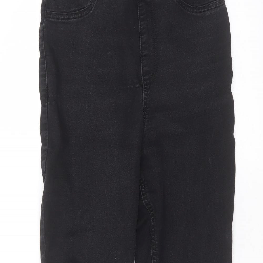 Womens UK Size 10 Marks and Spencer Regular Fit Straight Black Jeans