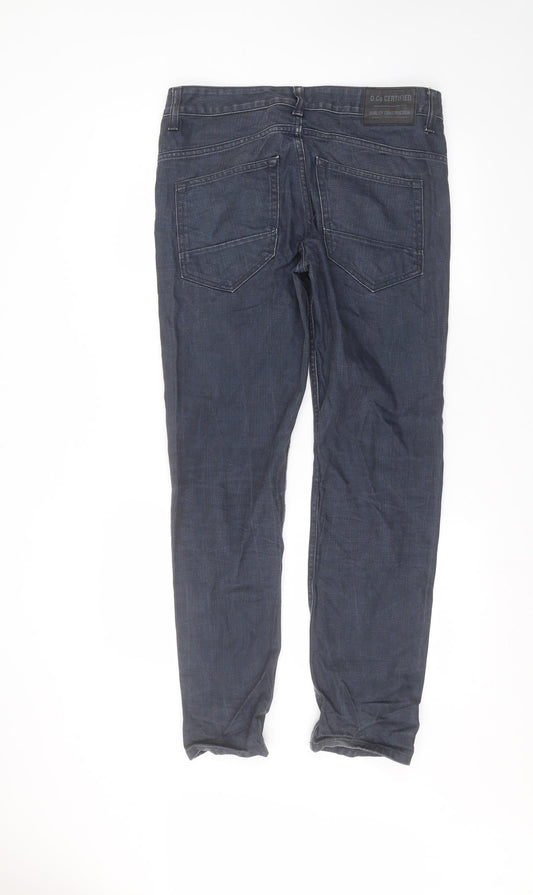 Mens UK Size 32 in Preworn Regular Fit Straight Blue Jeans