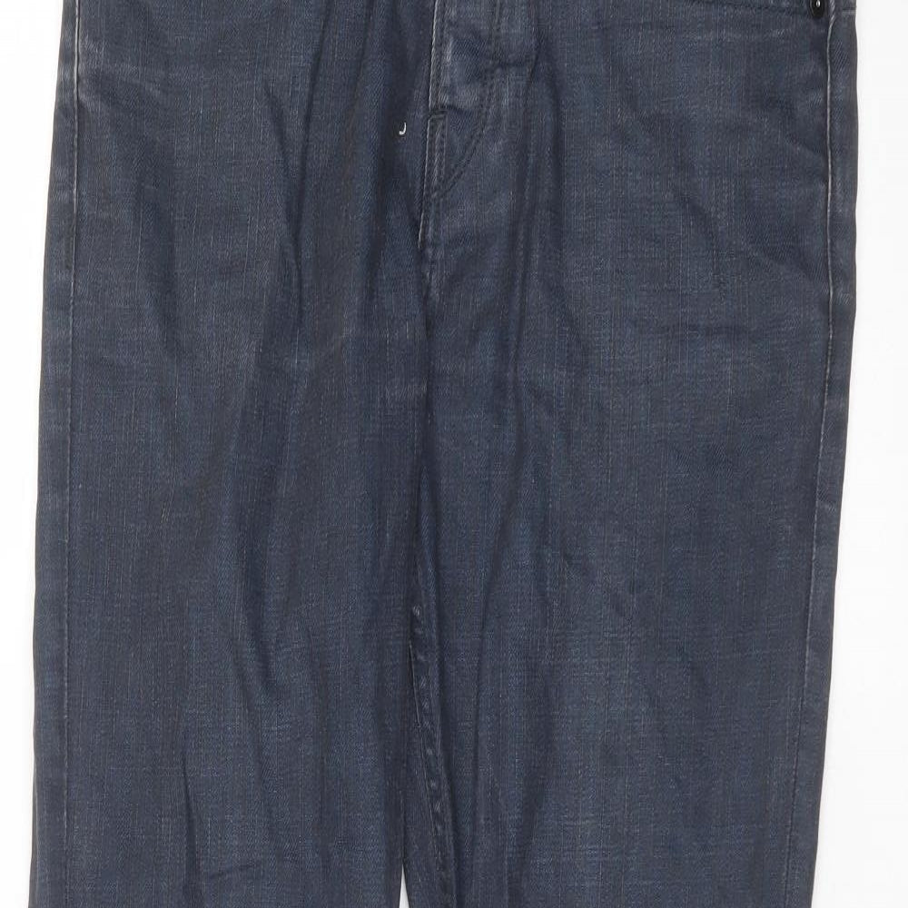Mens UK Size 32 in Preworn Regular Fit Straight Blue Jeans