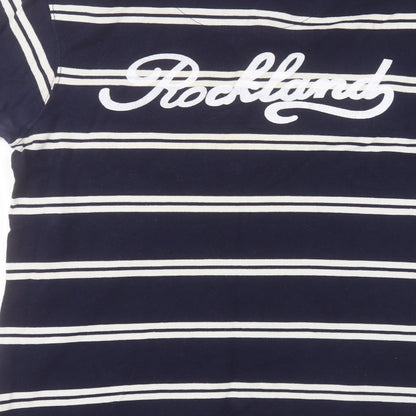 Penn Mens Blue Striped   Polo Size M