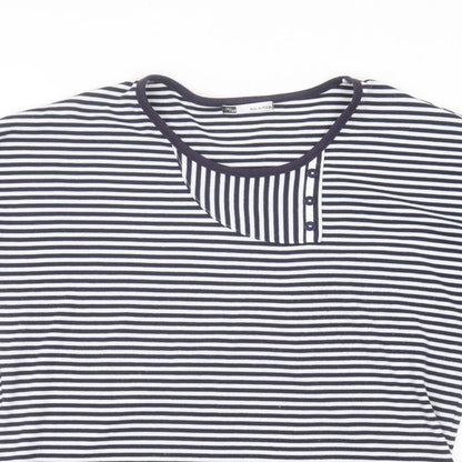 Womens UK Size 14 Viz-A-Viz White Basic T-Shirt