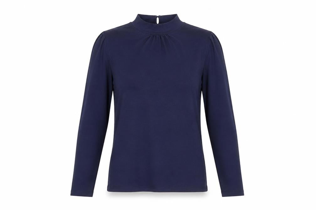 Womens UK Size M Oasis Blue Basic T-Shirt