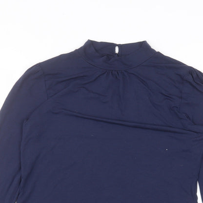 Womens UK Size M Oasis Blue Basic T-Shirt