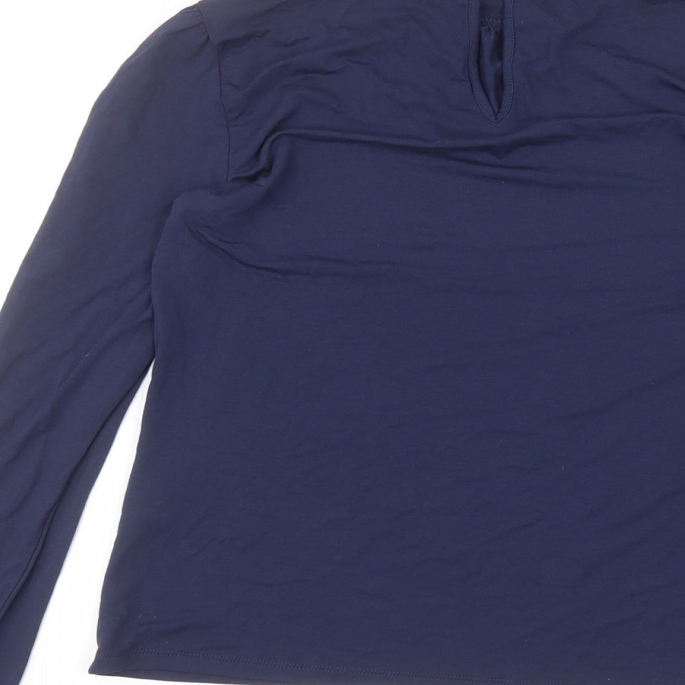 Womens UK Size M Oasis Blue Basic T-Shirt