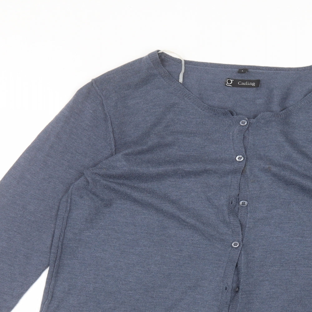 Carling Womens Blue   Cardigan Jumper Size L