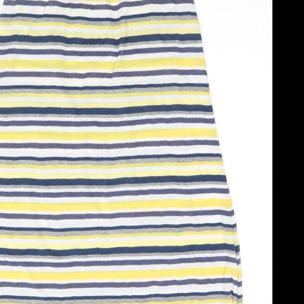 Preworn Womens Multicoloured Striped  A-Line  Size 12