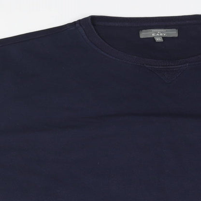 Easy Mens Blue   Pullover Jumper Size XL