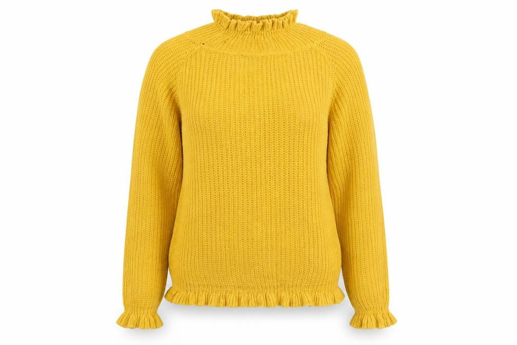 Womens UK Size L Cameo Orange Pullover Jumper