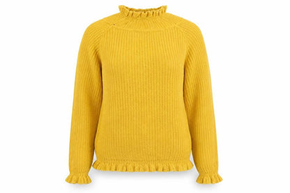 Womens UK Size L Cameo Orange Pullover Jumper