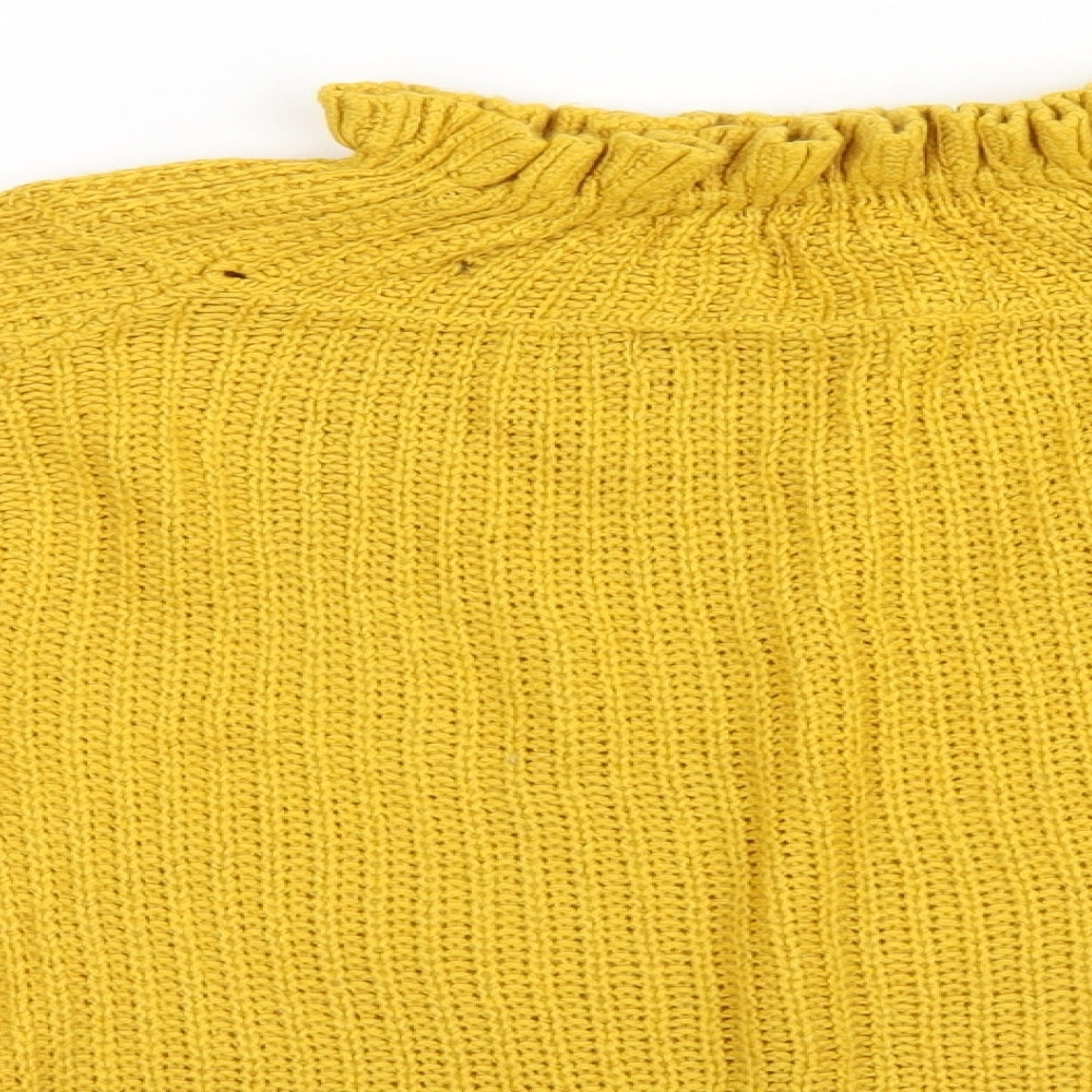 Womens UK Size L Cameo Orange Pullover Jumper