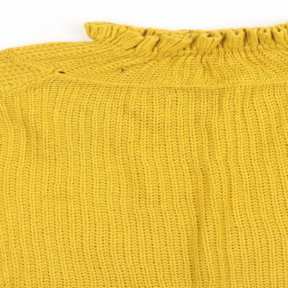 Womens UK Size L Cameo Orange Pullover Jumper