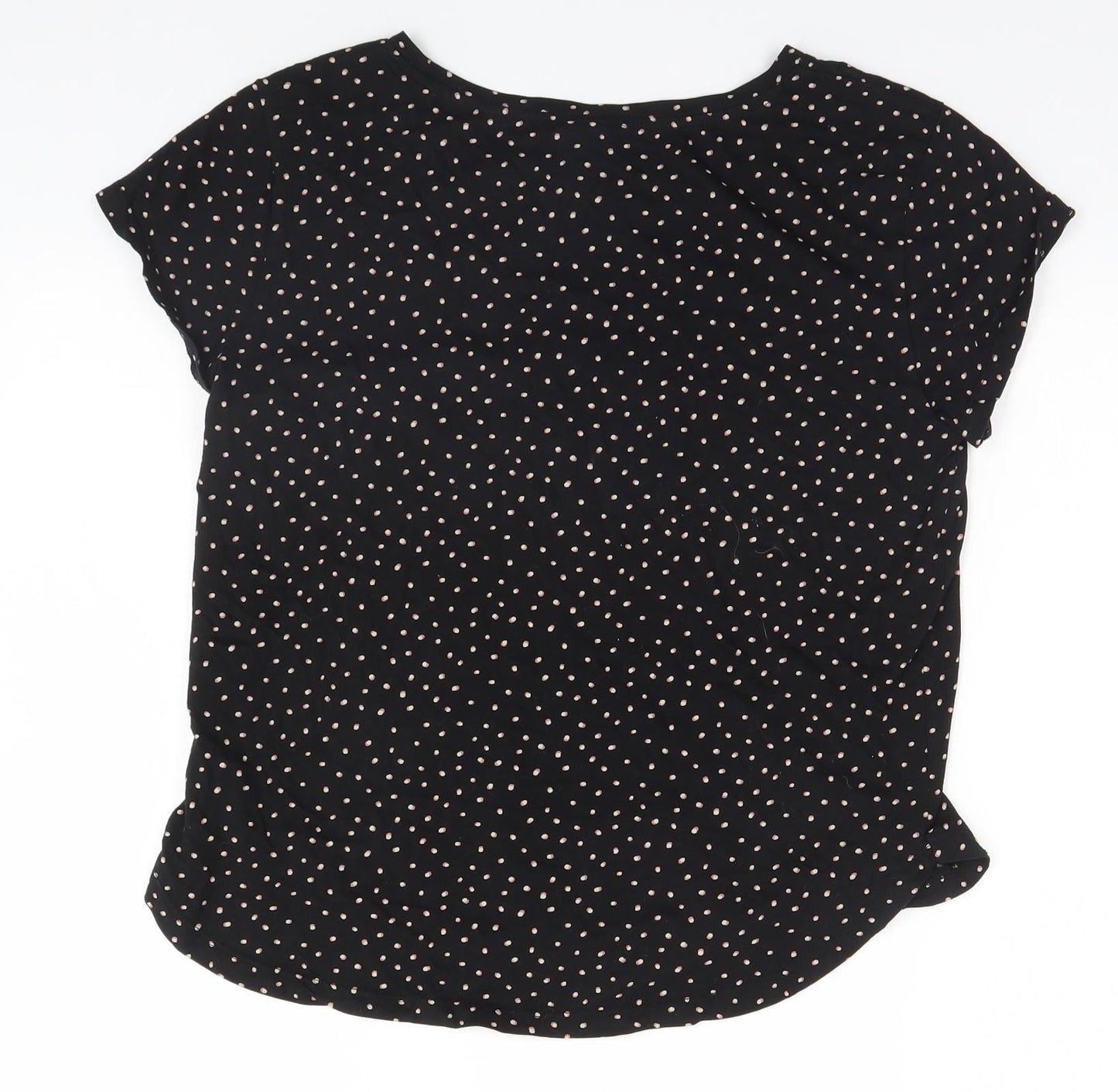 Womens UK Size S H&M Black Basic T-Shirt
