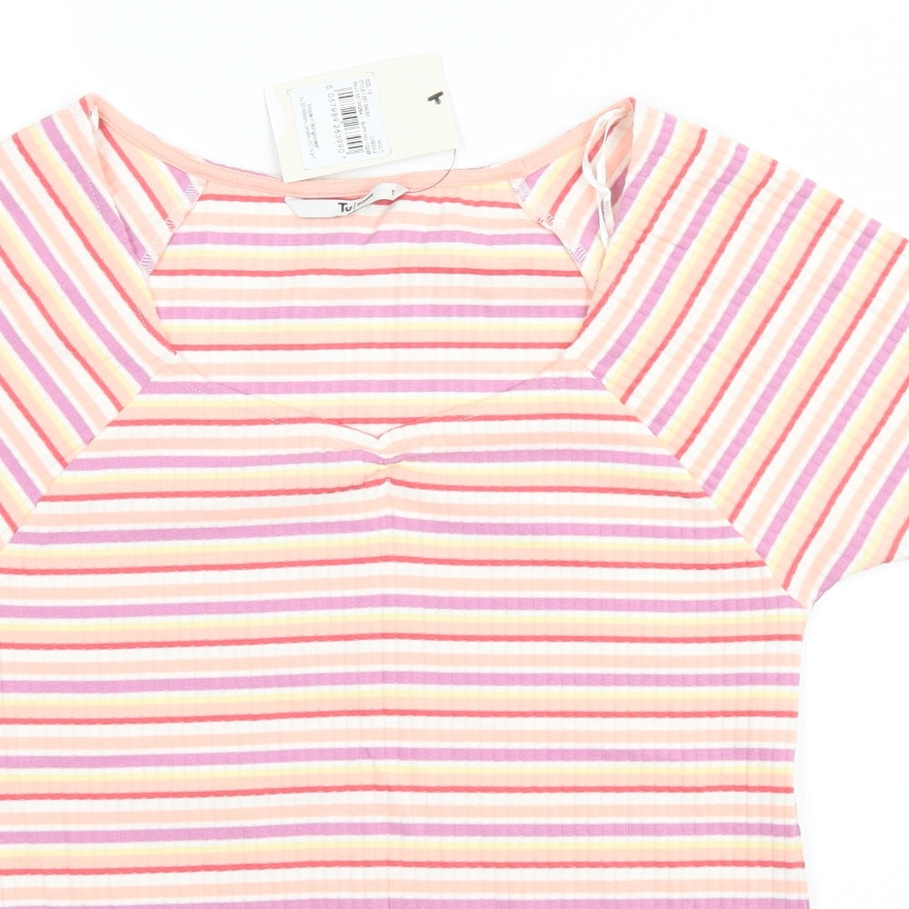 Womens UK Size 12 TU Multicoloured Basic T-Shirt
