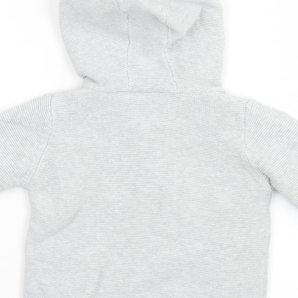 PURE Collection Baby Grey   Cardigan Jumper Size 18-24 Months