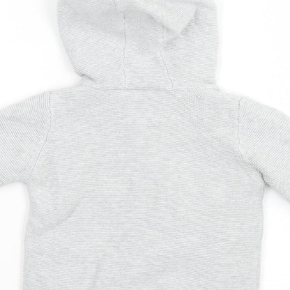 PURE Collection Baby Grey   Cardigan Jumper Size 18-24 Months