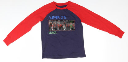 ST BENARD Boys Blue   Pullover Jumper   - Christmas, Video Game