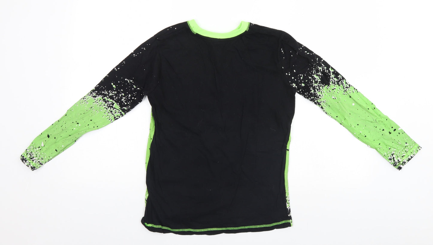 Dunnes Stores Boys Green Solid   Pyjama Top   - #Not Tired