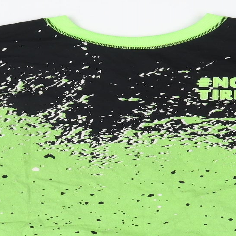 Dunnes Stores Boys Green Solid   Pyjama Top   - #Not Tired