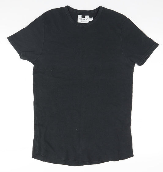 Topshop Mens Grey    T-Shirt Size S
