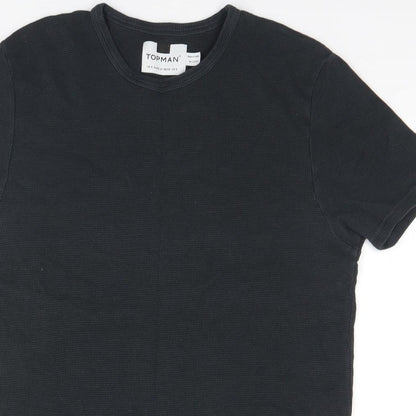 Topshop Mens Grey    T-Shirt Size S