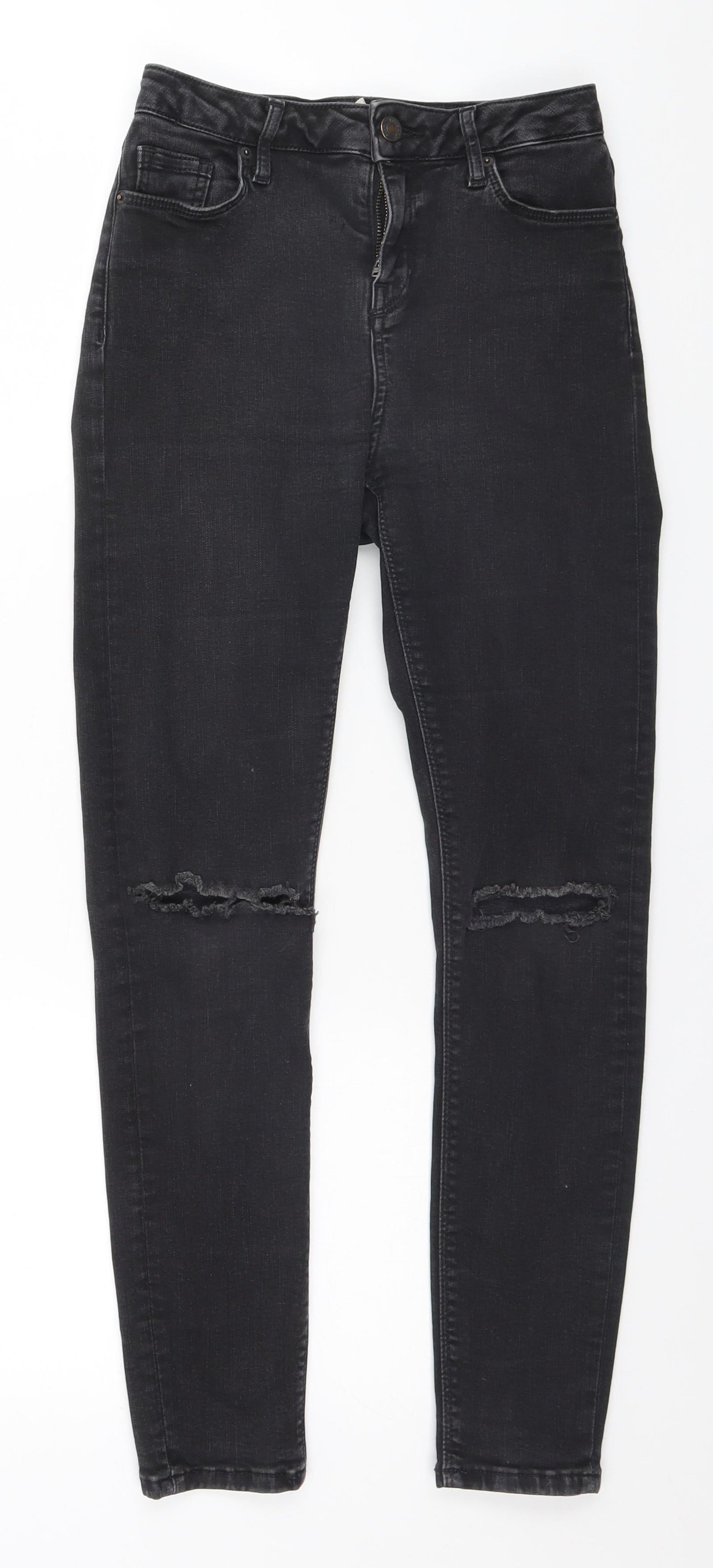 Topshop Womens Black   Skinny Jeans Size 26 in L26 in