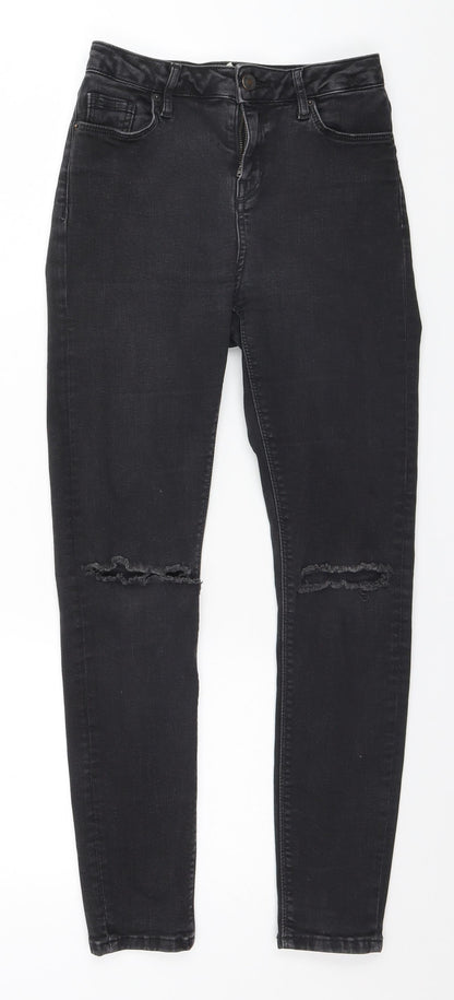 Topshop Womens Black   Skinny Jeans Size 26 in L26 in