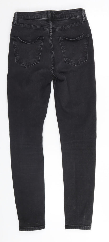 Topshop Womens Black   Skinny Jeans Size 26 in L26 in